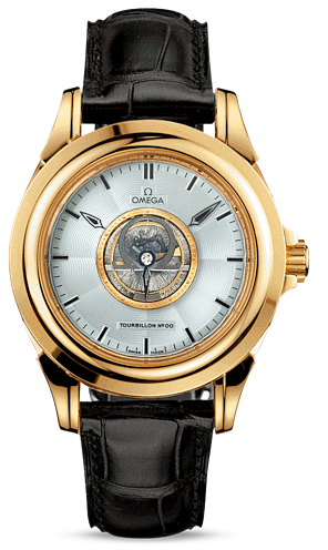 Omega De Ville Tourbillon Yellow Gold / Silver